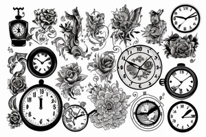 Clock tattoo tattoo idea