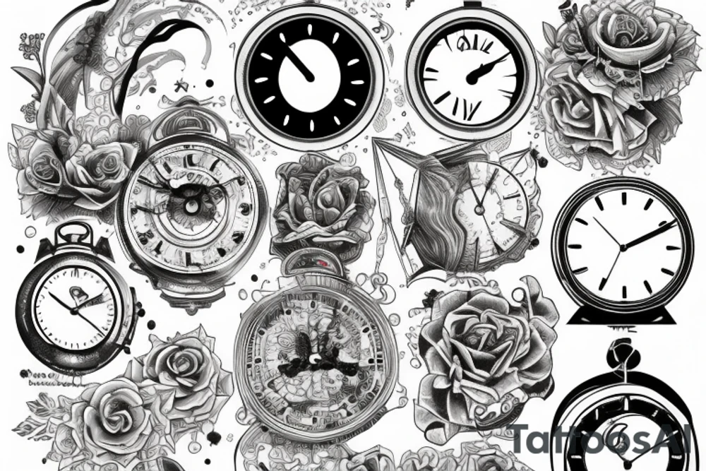 Clock tattoo tattoo idea