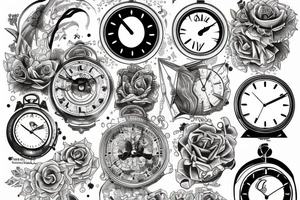 Clock tattoo tattoo idea