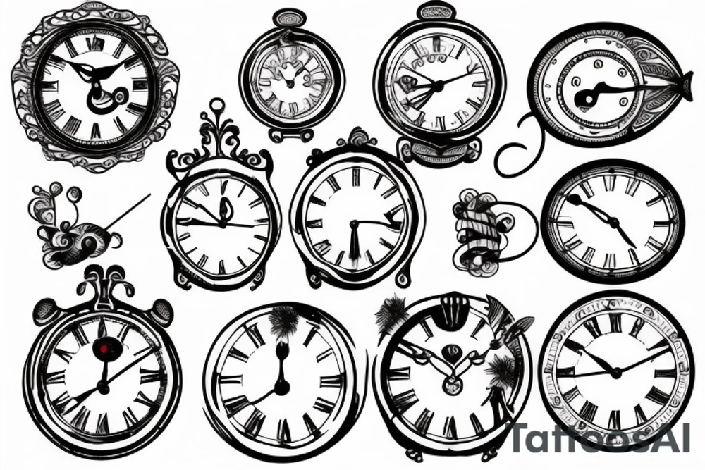 Clock tattoo idea