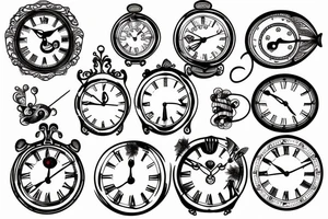 Clock tattoo idea