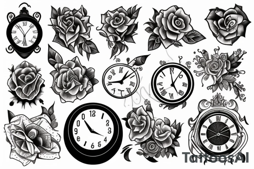 Clock tattoo idea