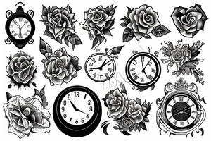 Clock tattoo idea