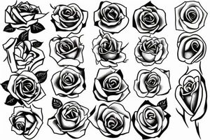 Rose growing tattoo idea