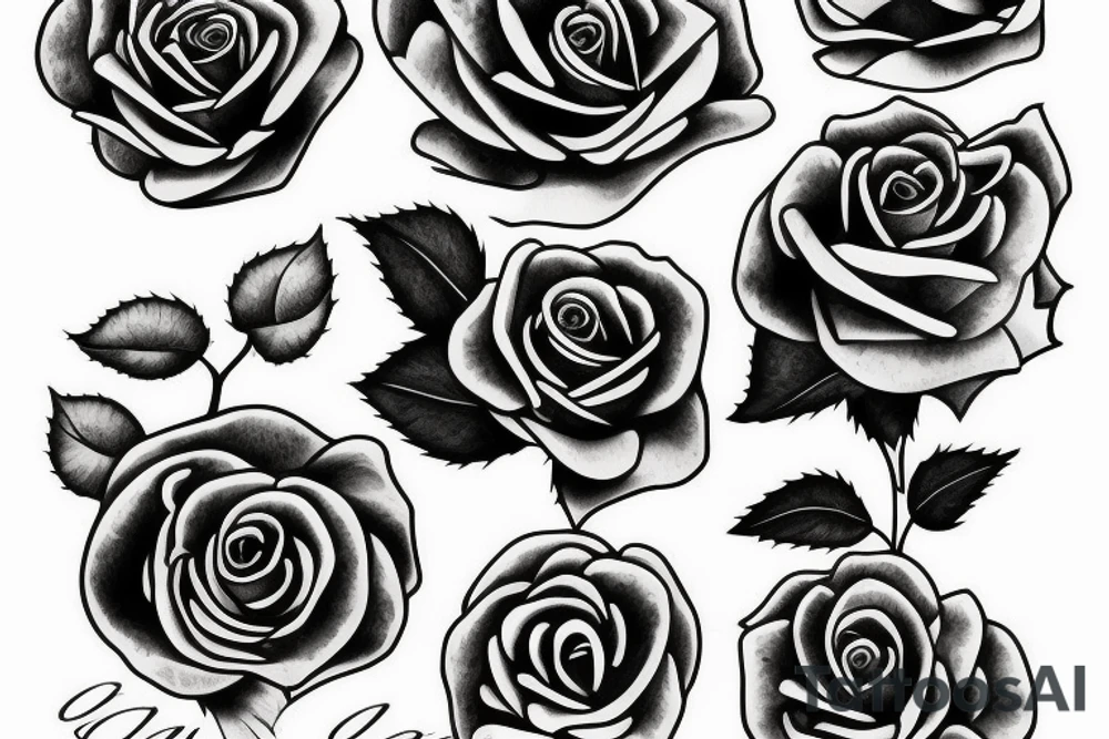 Rose growing tattoo idea