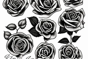 Rose growing tattoo idea