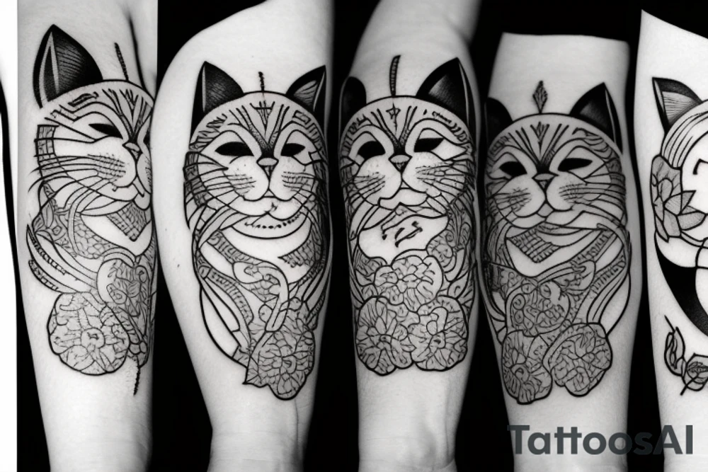 Cats and gemini tattoo idea