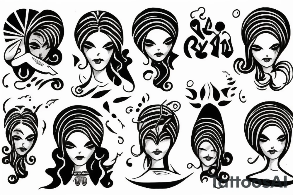 Sad gemini tattoo idea