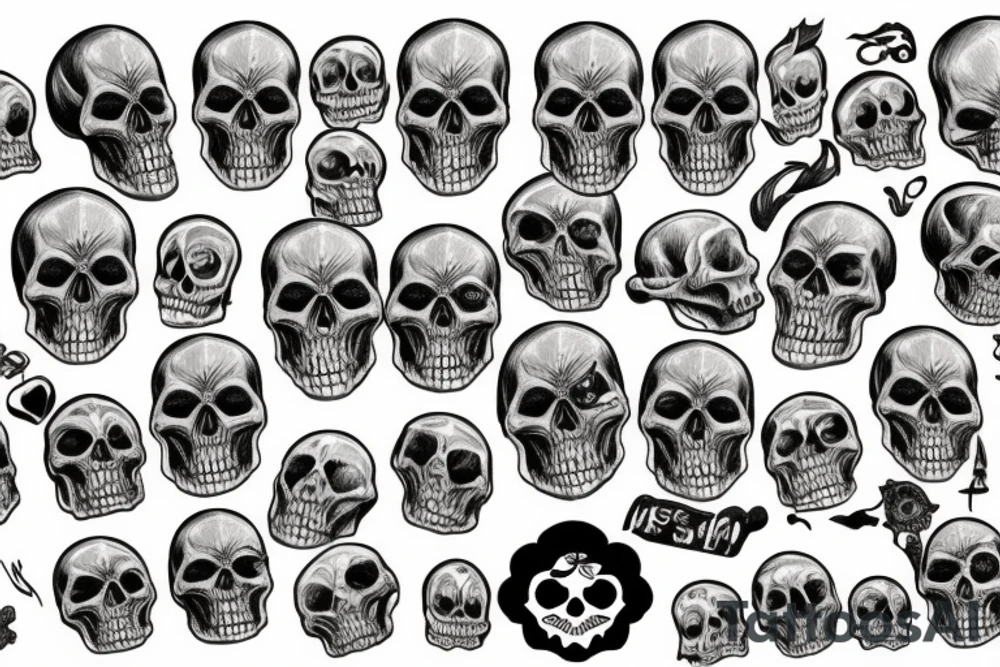 skull tattoo idea