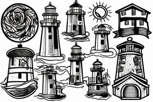lighthouse tattoo idea