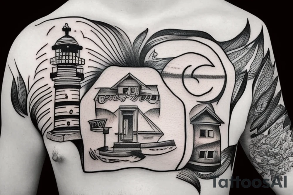 lighthouse tattoo idea