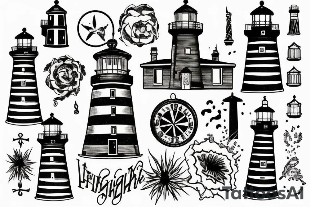 lighthouse tattoo idea