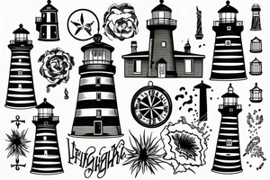 lighthouse tattoo idea