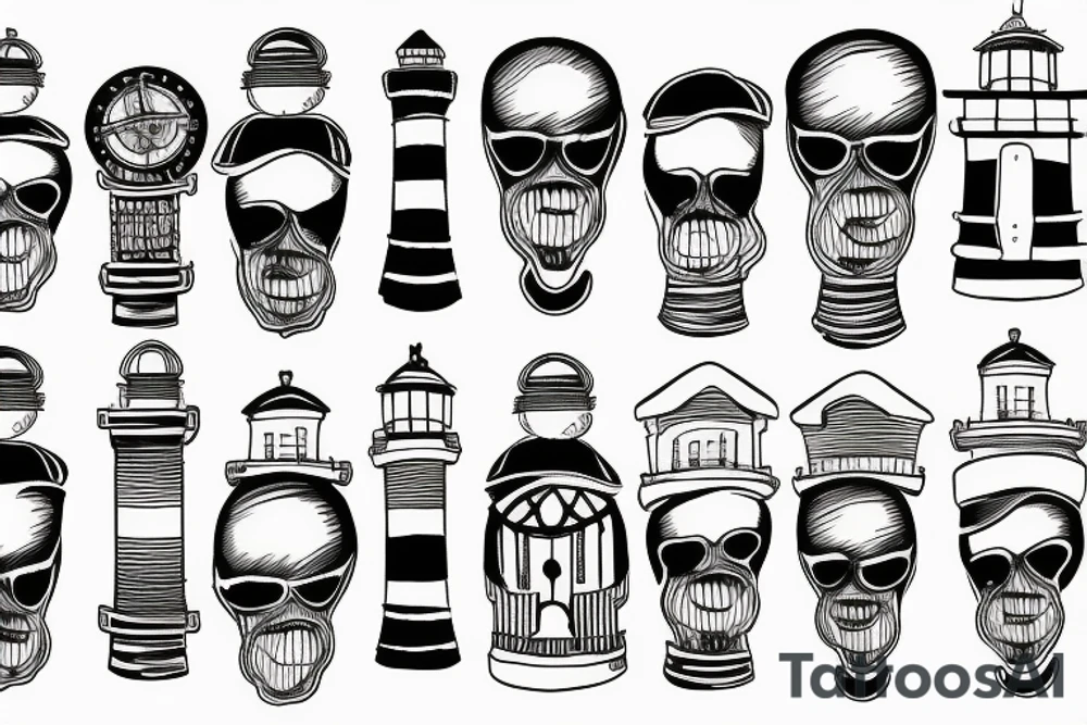 lighthouse tattoo idea