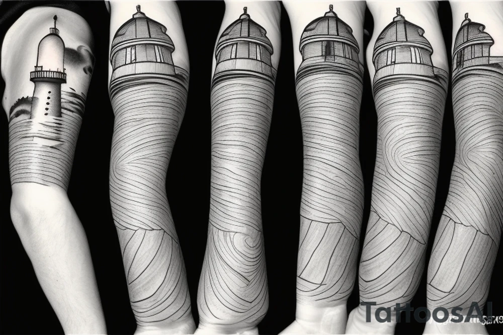 lighthouse tattoo idea