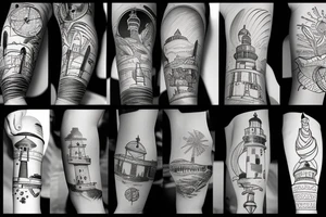 lighthouse tattoo idea