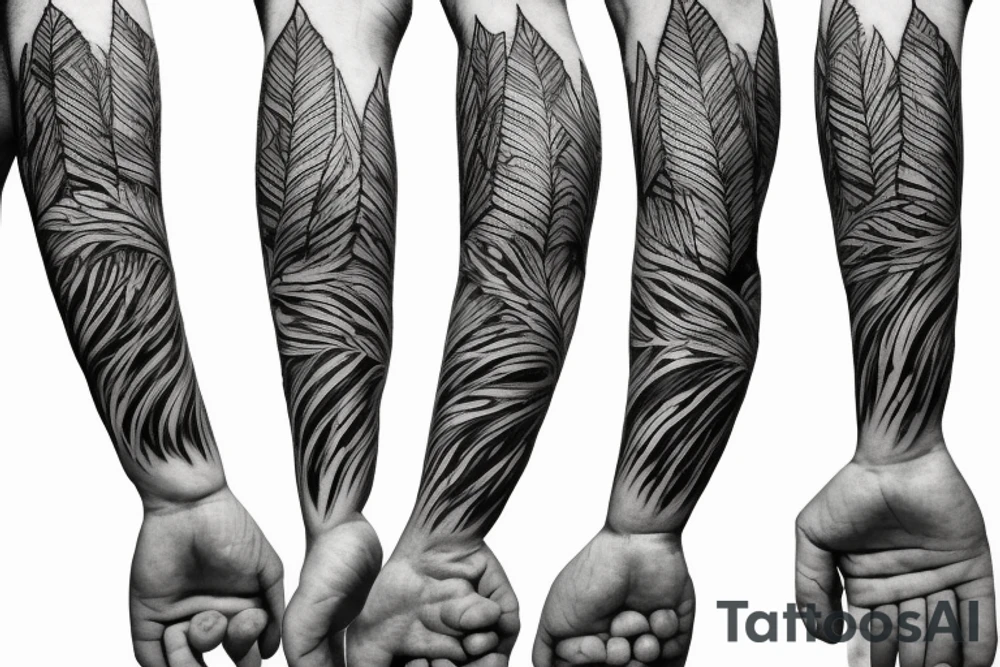 forest arm tattoo idea