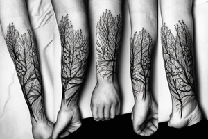 forest arm tattoo idea