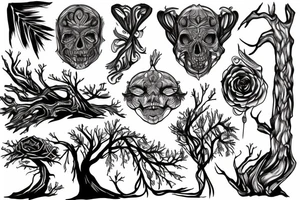 forest arm tattoo idea