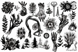 forest arm tattoo idea
