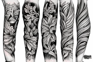 forest arm tattoo idea
