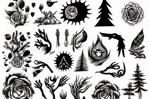 forest arm tattoo idea