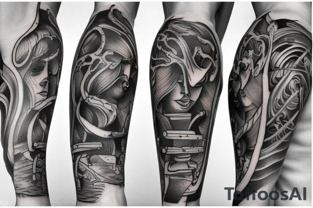 sea arm tattoo idea