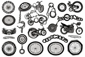 broken Chain tattoo idea