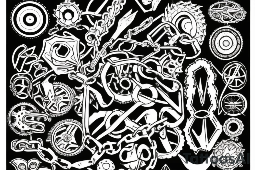 broken Chain tattoo idea
