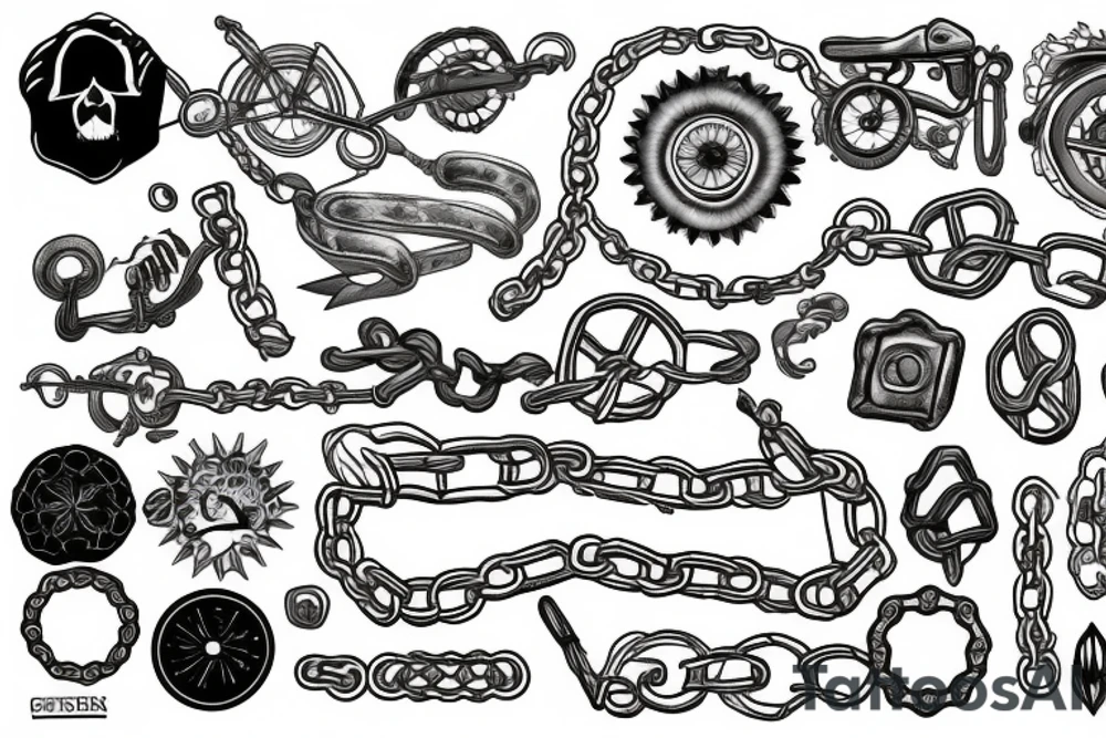 broken Chain tattoo idea