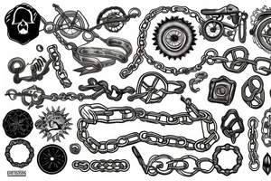 broken Chain tattoo idea