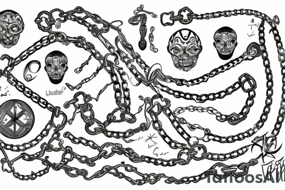 Chain tattoo idea
