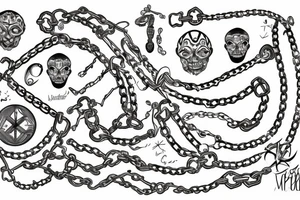 Chain tattoo idea