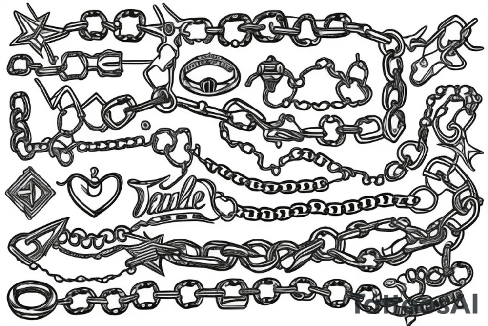 Chain tattoo idea