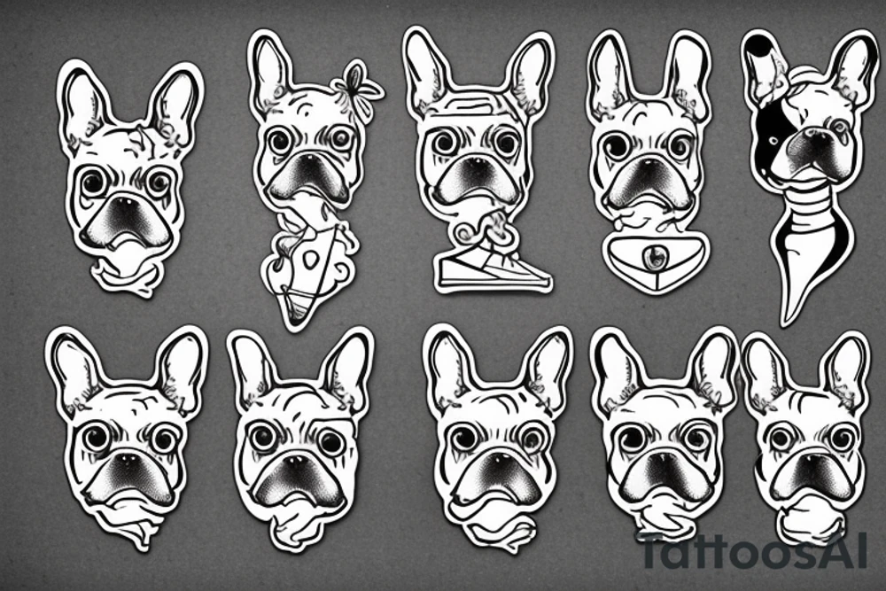 french bulldog tattoo idea
