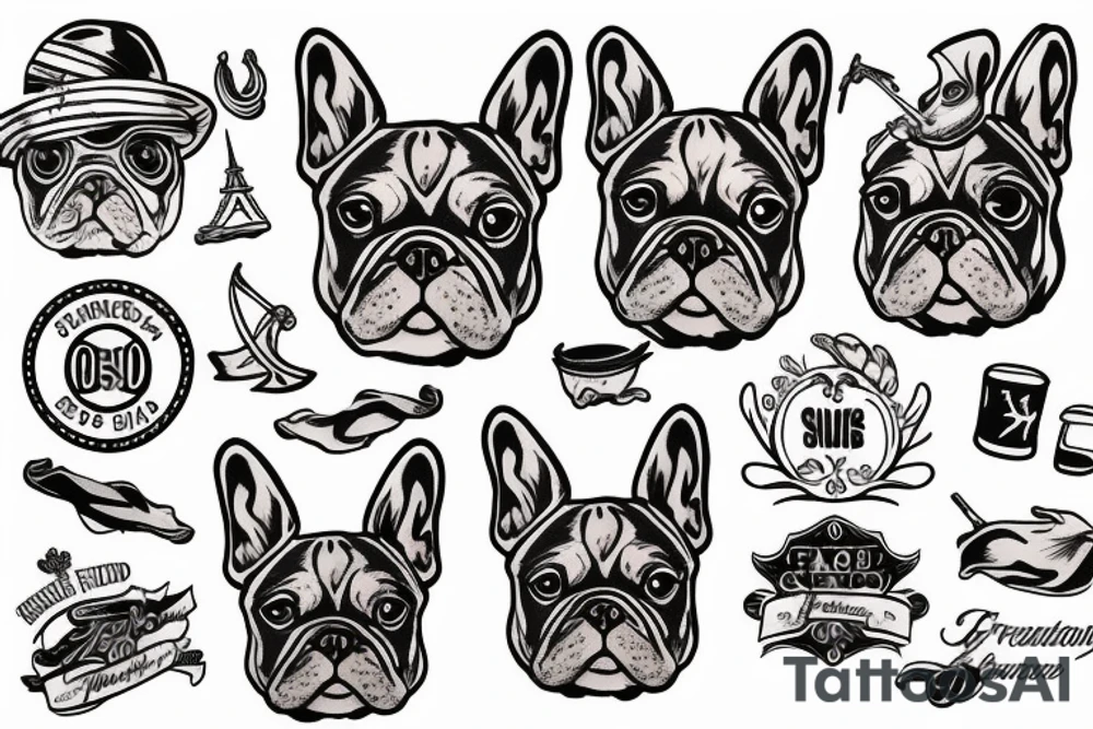 french bulldog tattoo idea