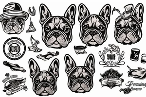 french bulldog tattoo idea