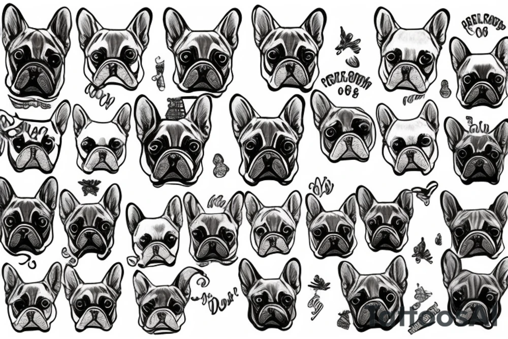 french bulldog tattoo idea