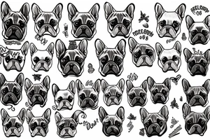 french bulldog tattoo idea