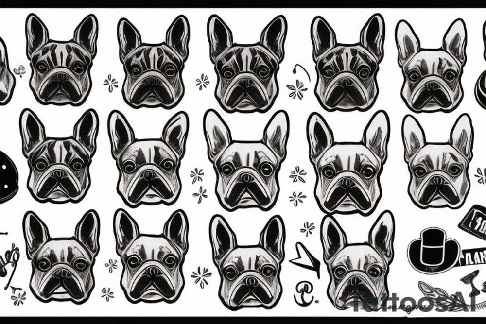 french bulldog tattoo idea