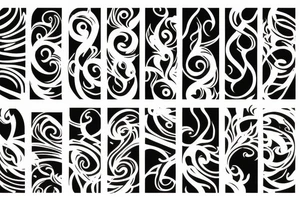 Firecracker  floral band tattoo idea
