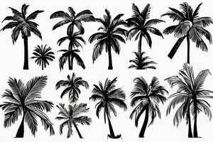Palm tree tattoo idea