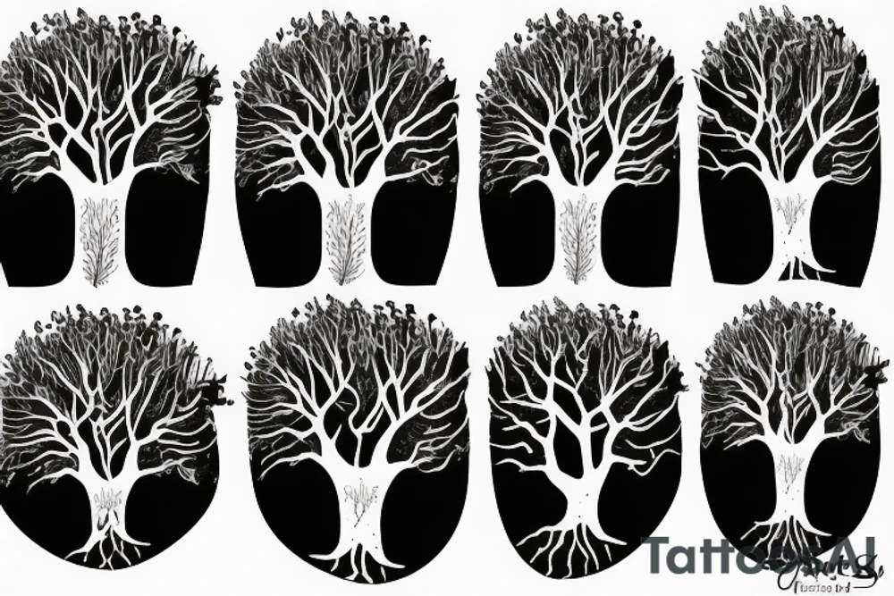 tree roots tattoo idea