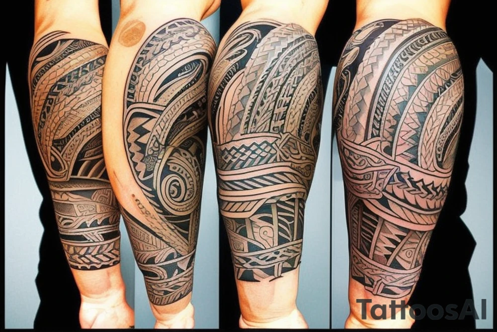 left arm samoan tattoo idea