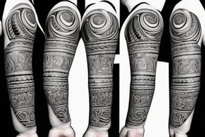 left arm Taíno tattoo idea