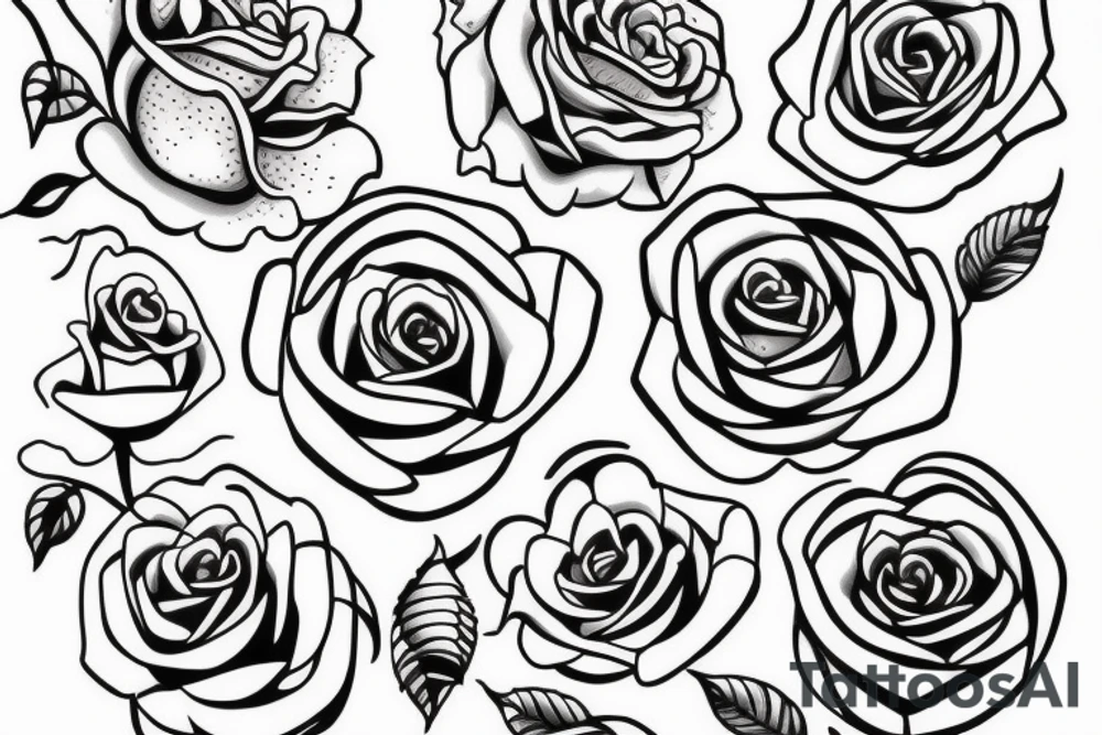 Fineline simple line one piece, rose, Lilly, magic, fantasy tattoo idea
