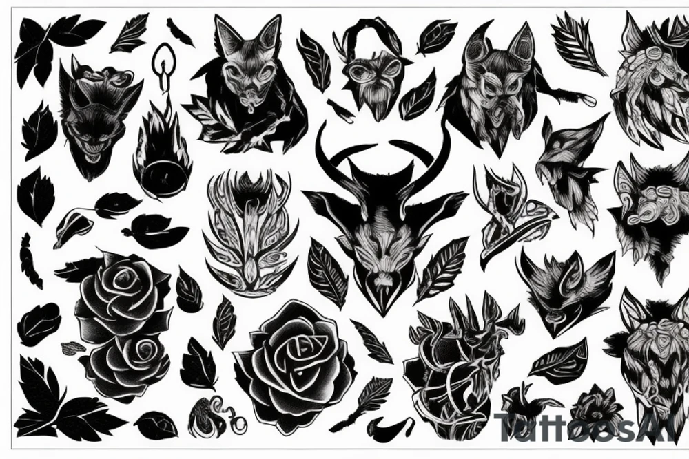 She devil in nature tattoo idea