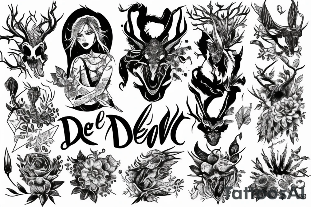 She devil in nature tattoo idea