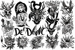 She devil in nature tattoo idea