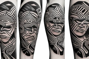 Left Arm Taino tattoo idea